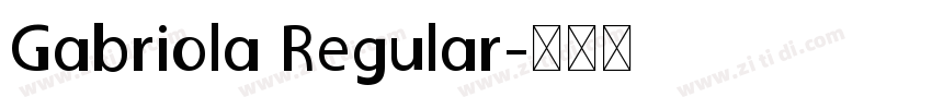 Gabriola Regular字体转换